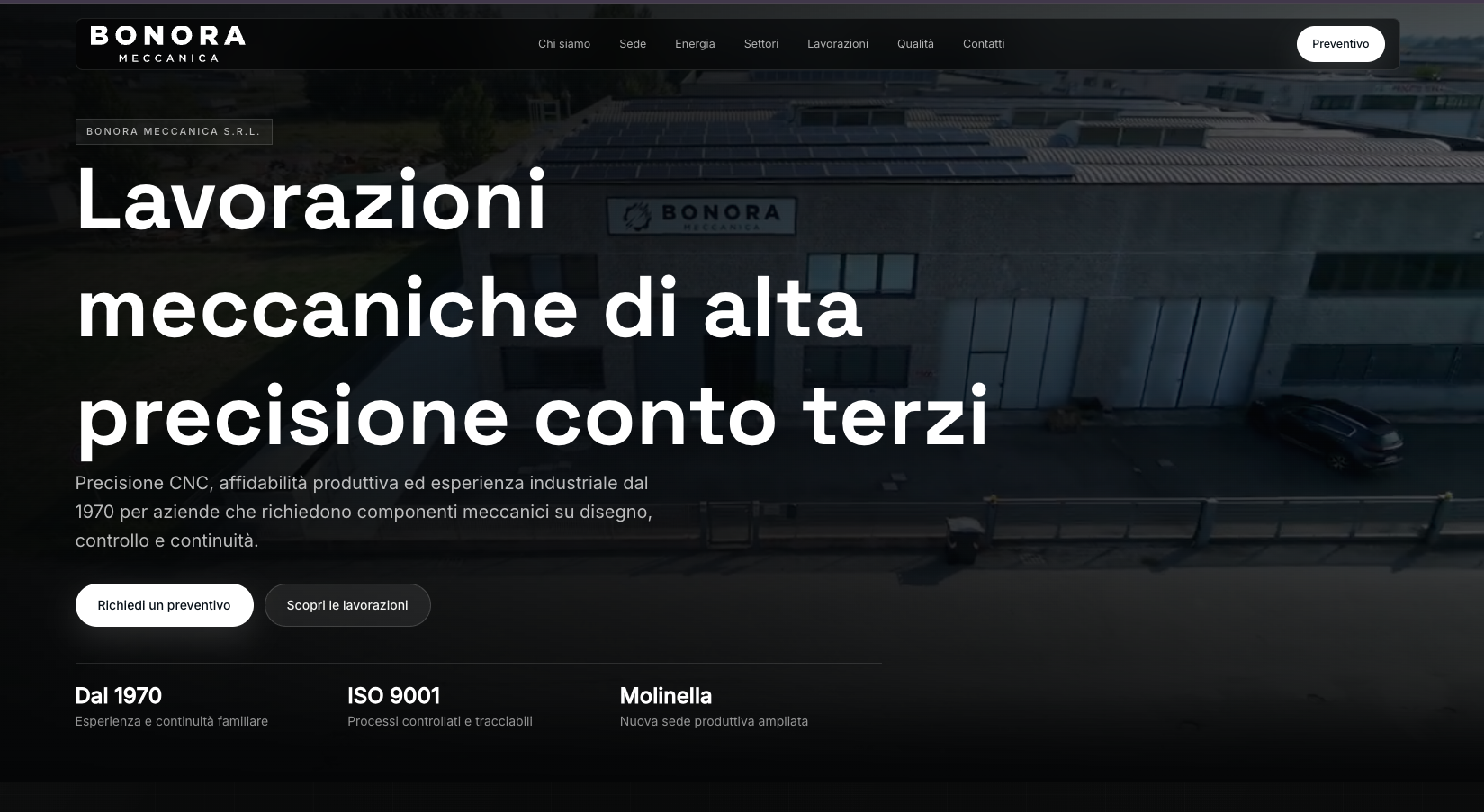 Homepage di Bonora Meccanica